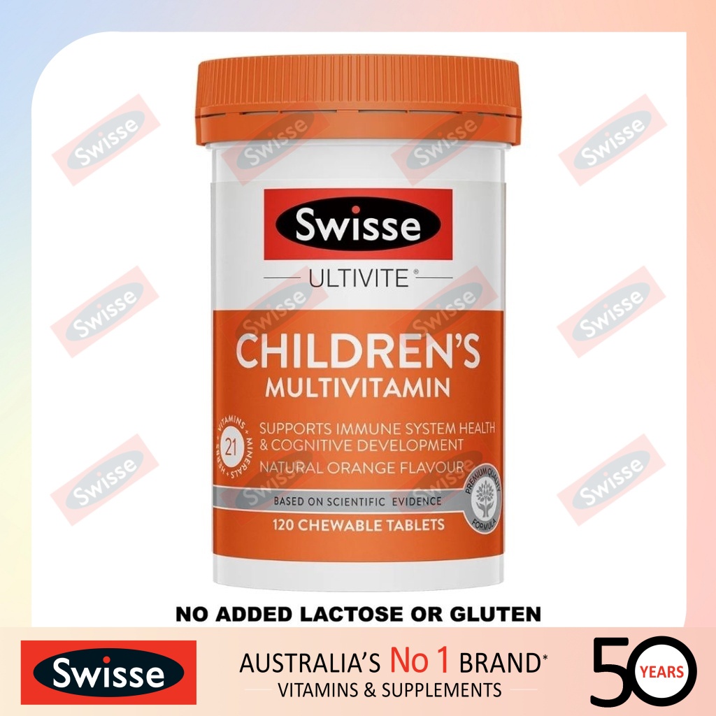 Swisse Children's Ultivite Multivitamin (120 Chewable Tablets) Shopee