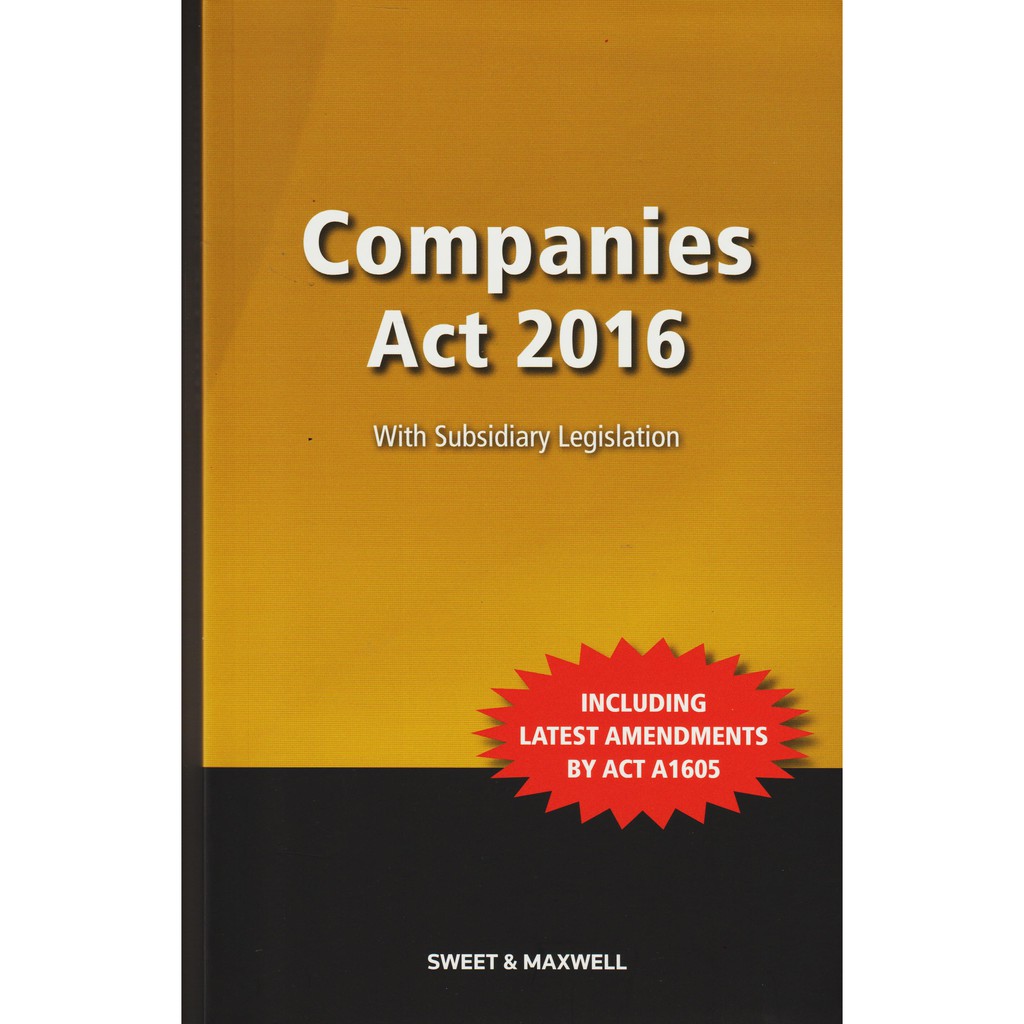 COMPANIES ACT 2016 - WITH SUBSIDIARY LEGISLATION  Shopee Malaysia