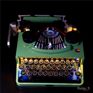 🍀[Limited Time Discount]🍀LPBuilding Lighting Applicable Lego21327 Retro Typewriter Model LED Lamps Remote Control Light