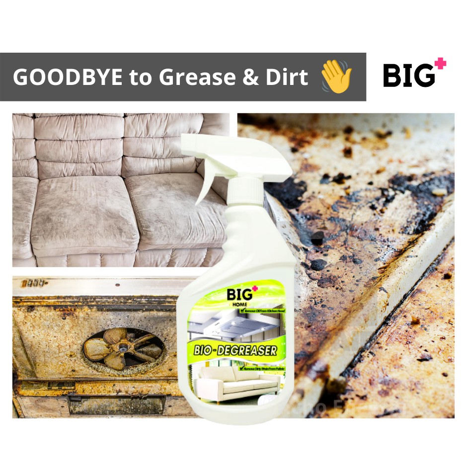 BIG+ BioDegreaser 500ml Clean Dirt Langsir Stain Grease Couch Sofa