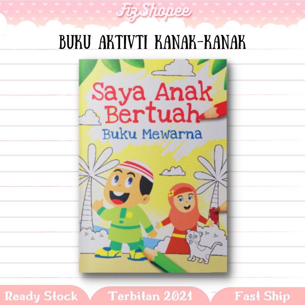 Buy BUKU MEWARNA Saya Anak Bertuah Buku Aktiviti Kanak-Kanak 