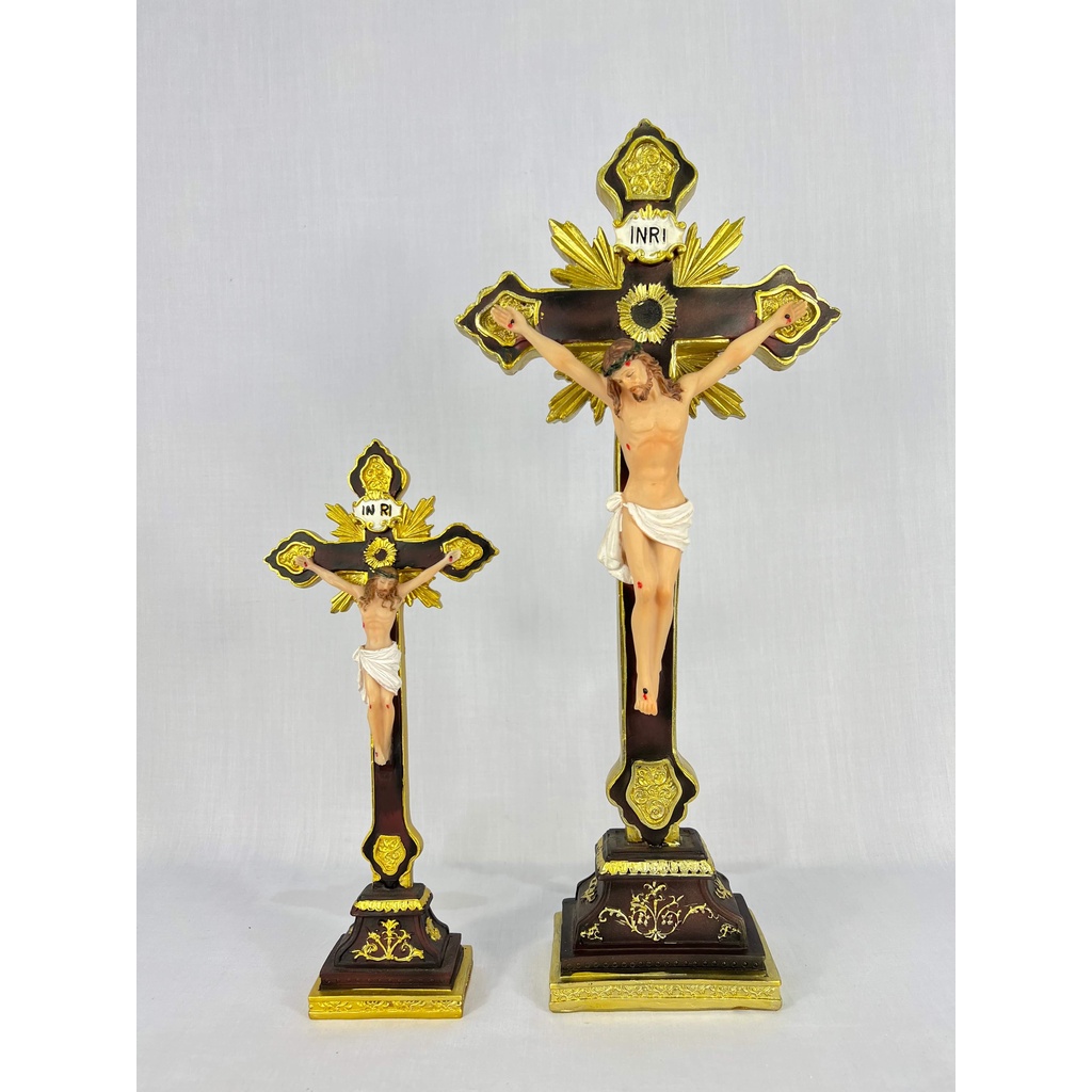 JESUS ON THE CROSS (INRI) FIGURINE Sculpture - Home Decor, Religious Item, Collection, Gift Ideas