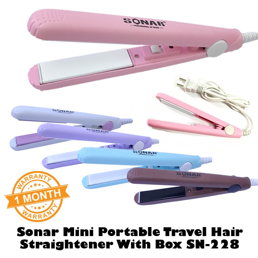 Sonar Portable Mini Travel Hair Straightener / Pelurus Rambut Mini Sonar  (SN-228) - 100% Original Sonar / Free Travel Bo | Shopee Malaysia