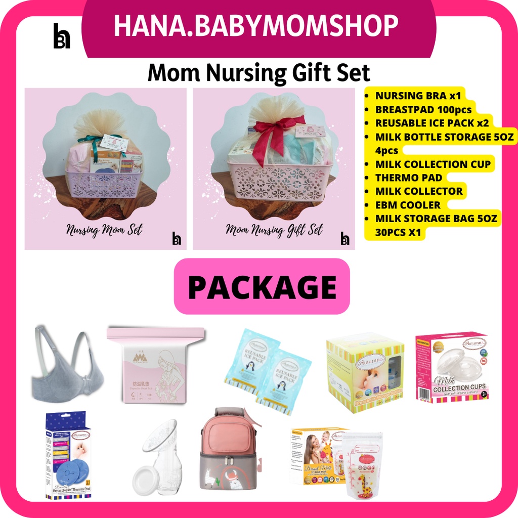 Gift Set Nursing Breastfeding Maternity Mom To Be Hadiah Ibu Bersalin ...