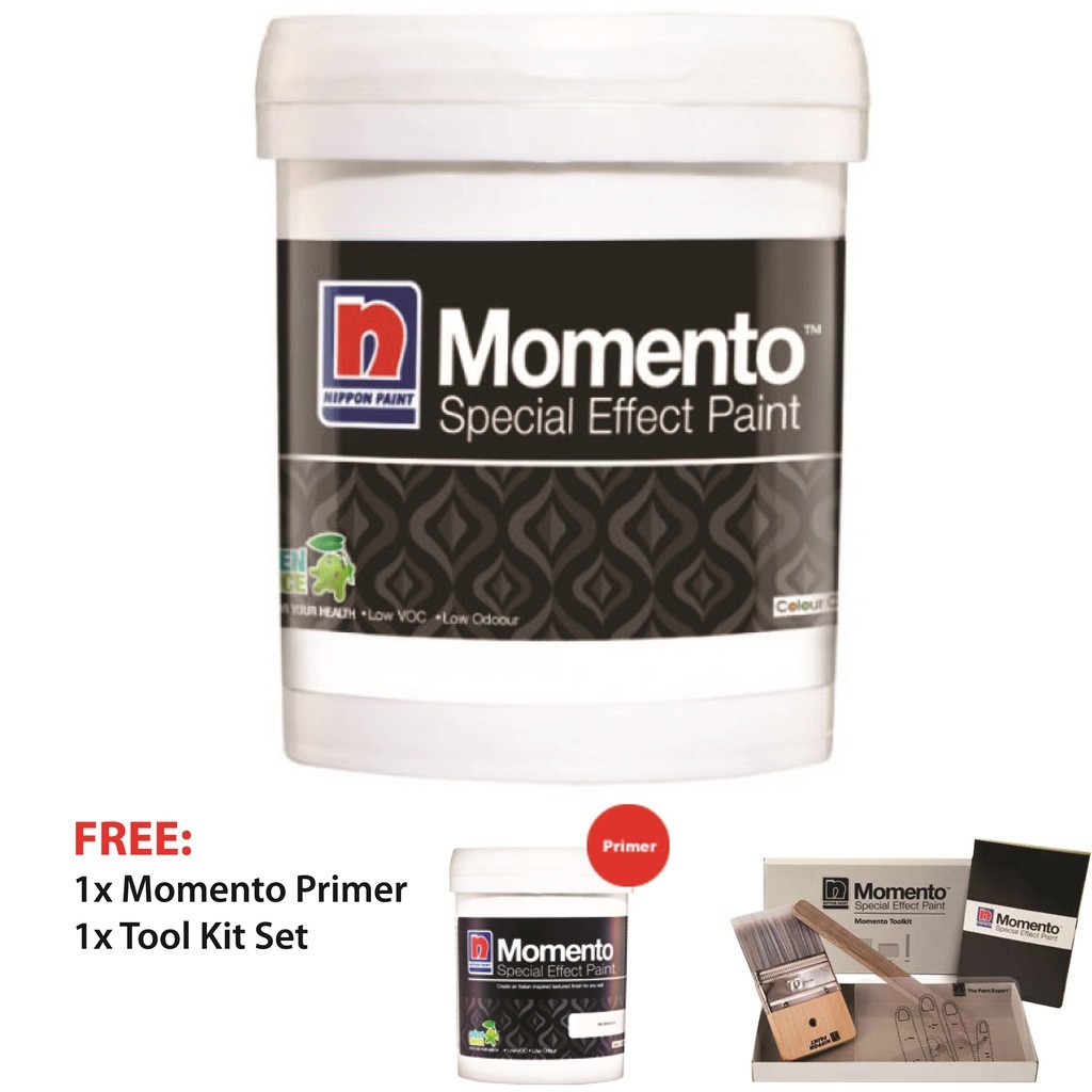 Nippon Paint Momento Textured Series Elegent Free Momento Toolkit Primer Malaysia