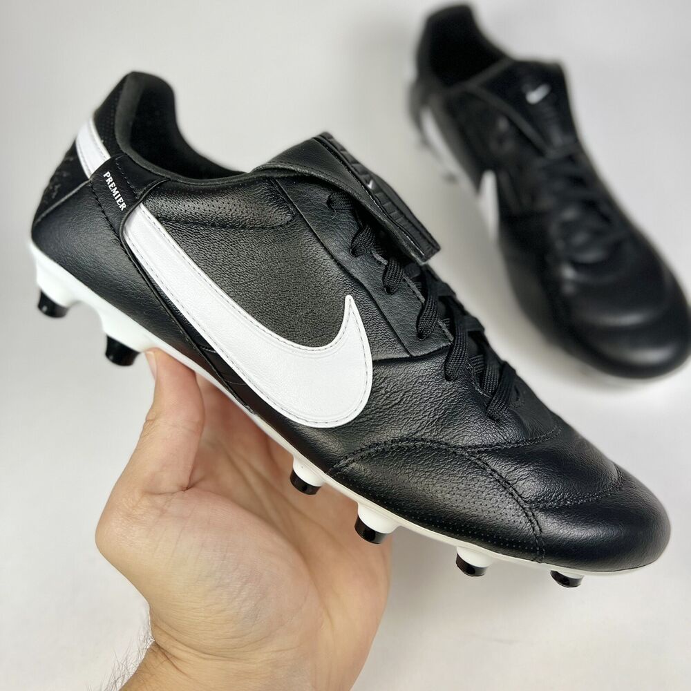 Kasut Bola Sepak Premier III 3 FG Soccer Cleats Black White AT5889-010 Men’s Various Eu Sizes 39-45