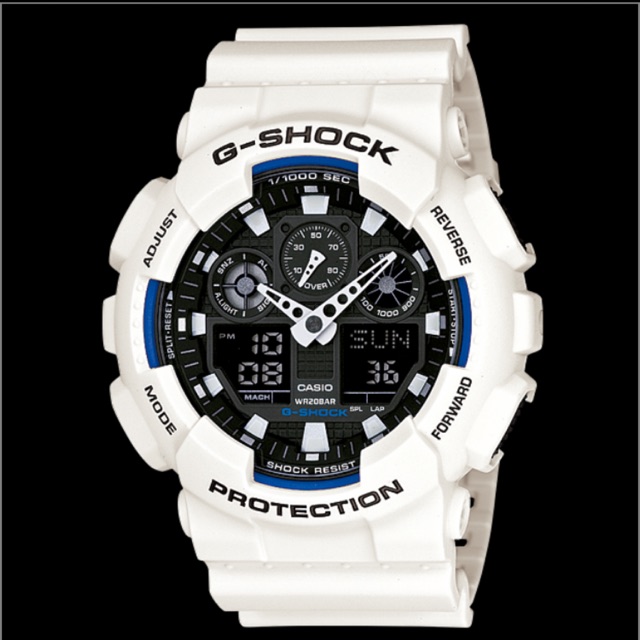 カシオ G-SHOCK GA-100B-7ADR デジアナ ジーショック | monsterdog.com.br