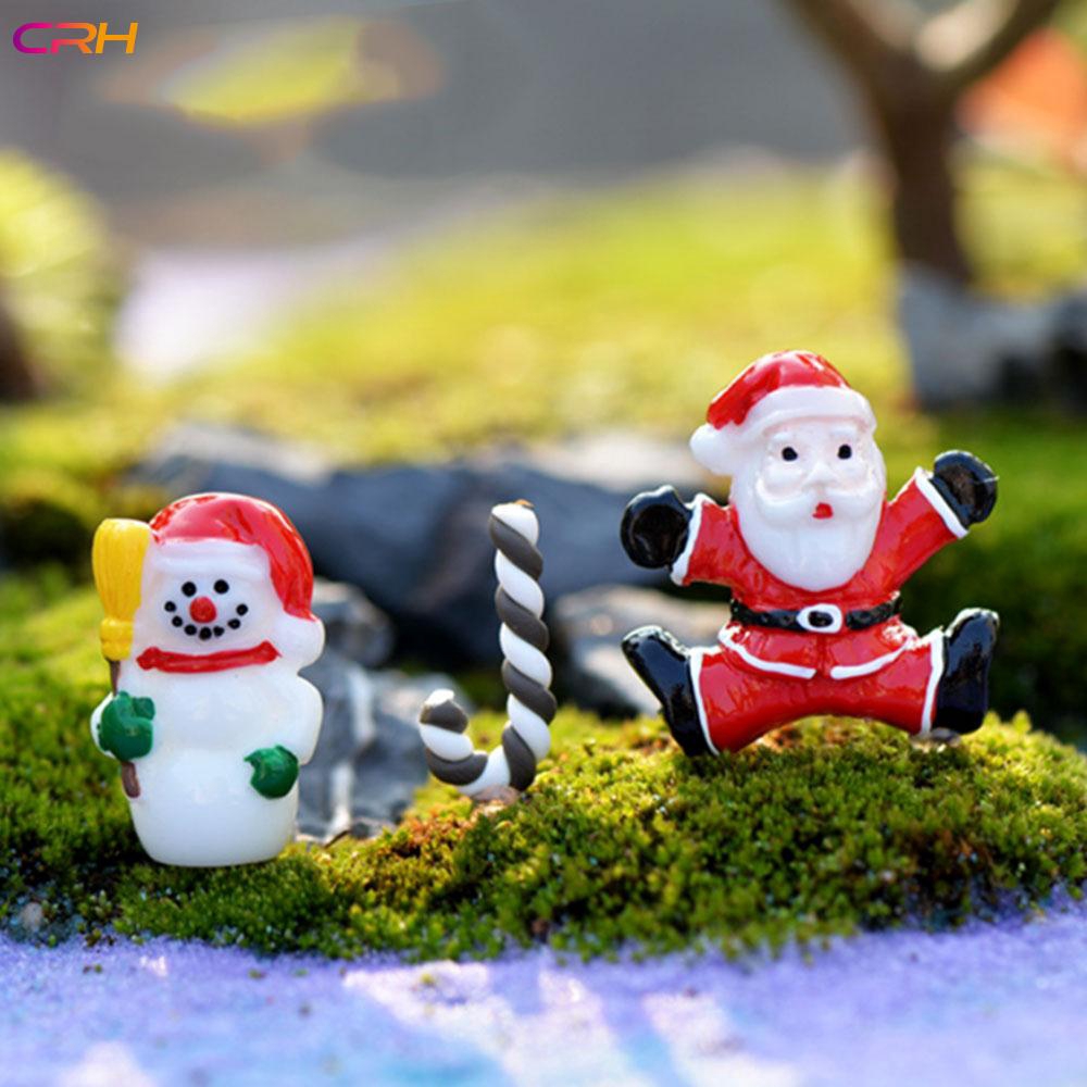 Crh Diy Cute Snowman Christmas Micro Decoration Outdoor Mini