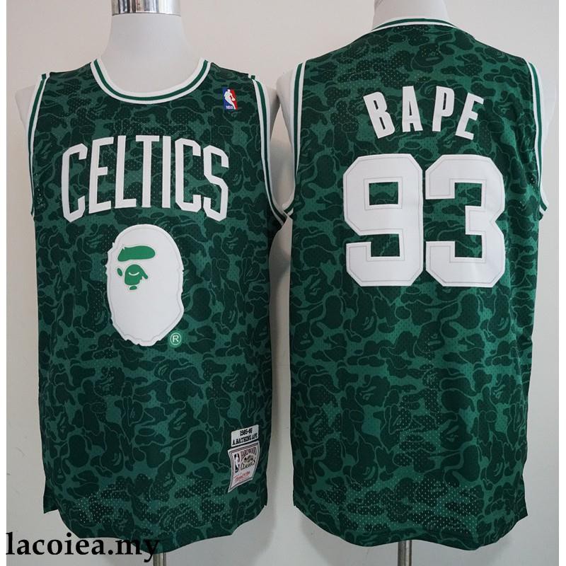 Jersey New Boston Celtics 93 Bape Snoop Dogg Basketball Jersey Green Size S Xxl Synntel Com Au