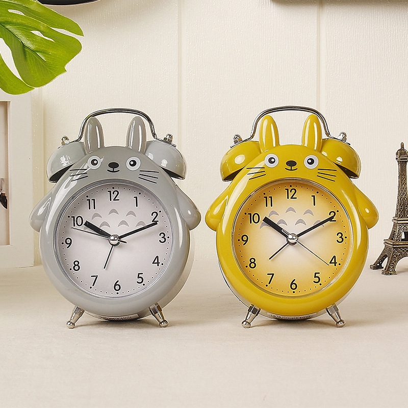 My Neighbor Totoro Cartoon Cat Bell Alarm Clock Children Gifts Bedside Mute Digital Wake Up Clocks Shopee Malaysia - details about roblox games led night light digital alarm clock best gift new
