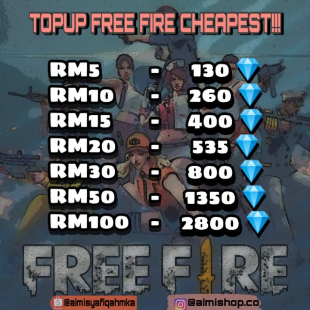 Topup free fire