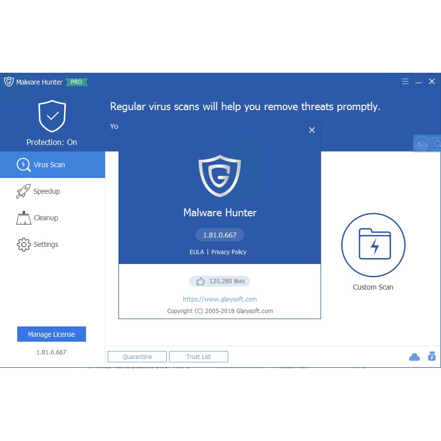 Glarysoft malware hunter
