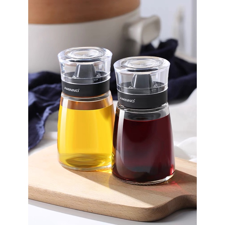 Glass oil pot soy sauce bottle household kitchen vinegar pot leakproof