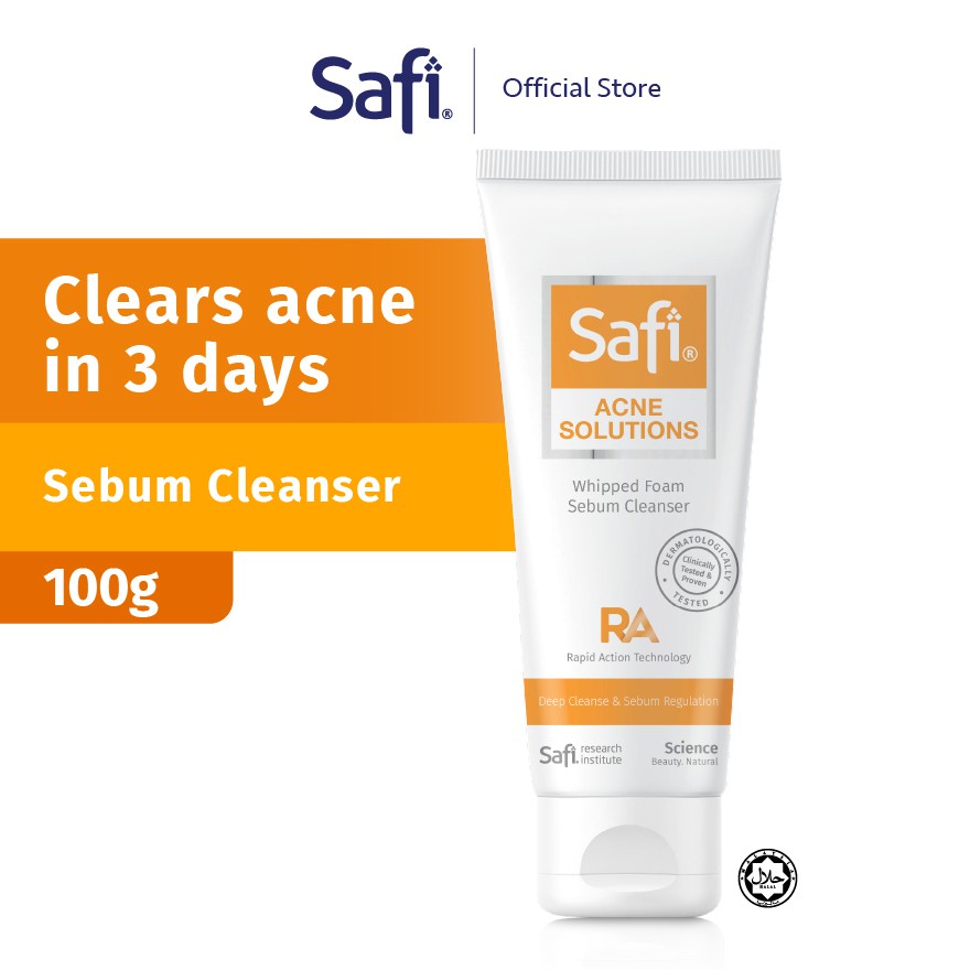 safi acne solution whipped cleanser  shopee malaysia
