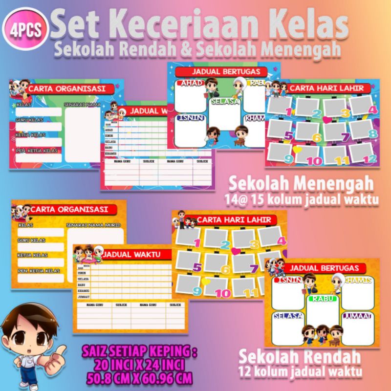 Featured image of Set Keceriaan Kelas 4pcs