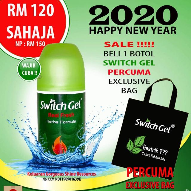 [FAST DELIVERY] SWITCH GEL ORIGINAL UBAT GASTRIK ANGIN 