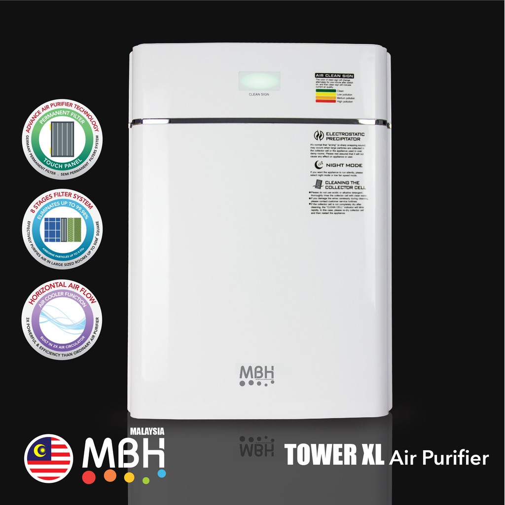 TOWER XL AIR PURIFIER "No Filter Replacement Required" | Shopee Malaysia