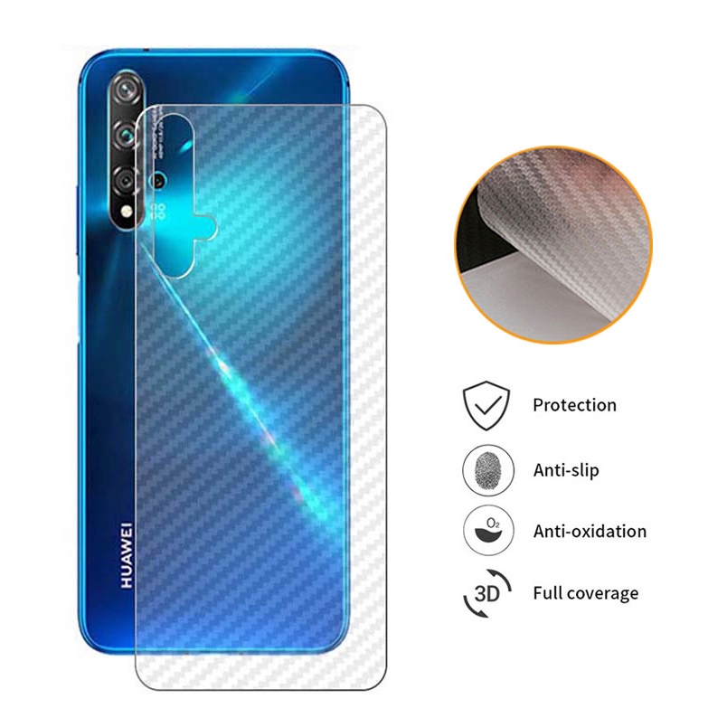 Huawei Nova 5T 7i Carbon Fiber Protective Back Film Nova 4 ...