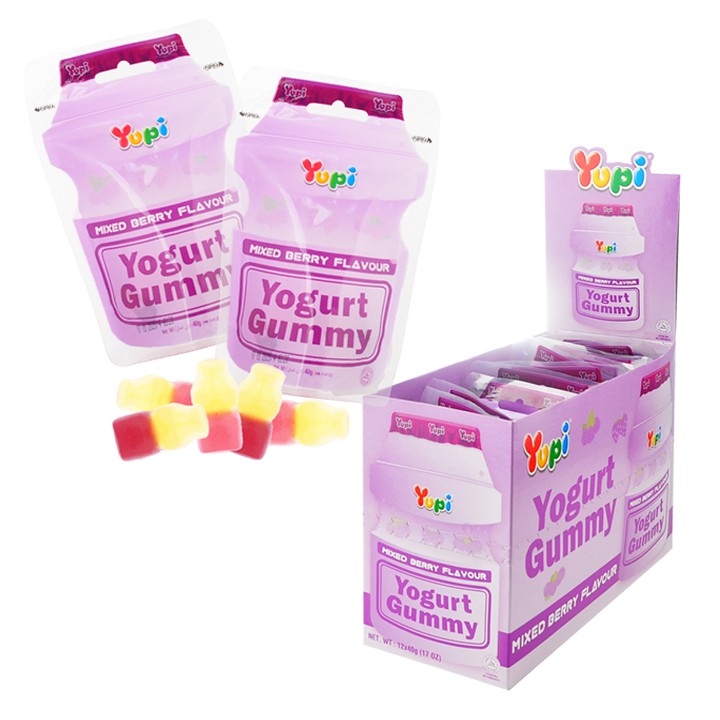 Yupi Yogurt gummy Mixed Berry 40g Shopee Malaysia