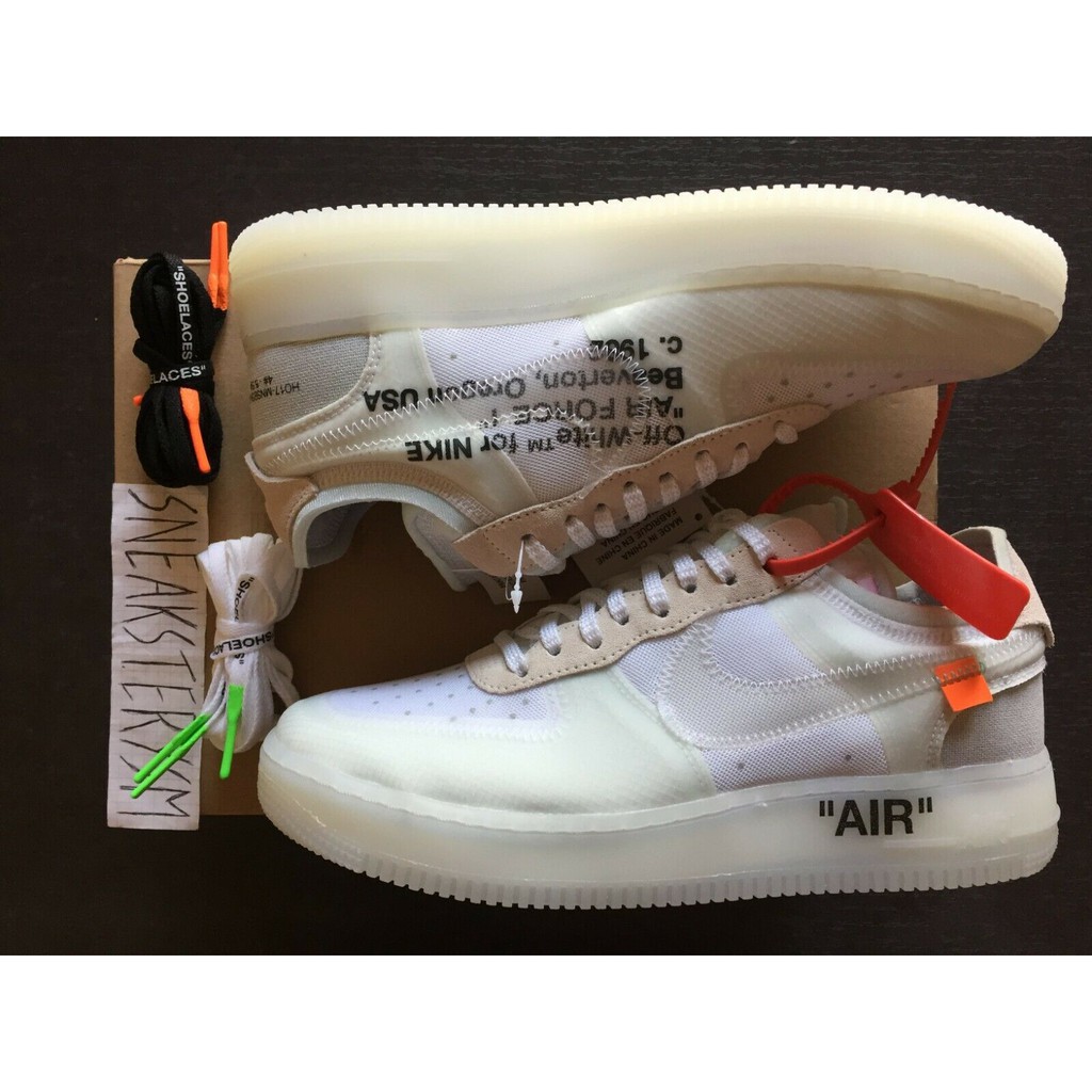 conveniencia Fructífero En necesidad de ☆NEW~☆ Off-White x Nike Air Force 1 Low Ghosting White/Sail By Virgil Abloh  White OG AO4606-100 | Shopee Malaysia