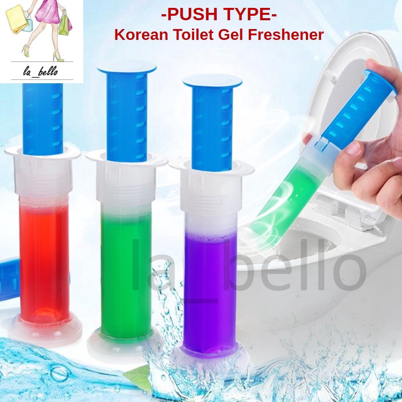 toilet gel freshener pewangi closet bowl shopee korean magic tandas water cleaner push bathroom