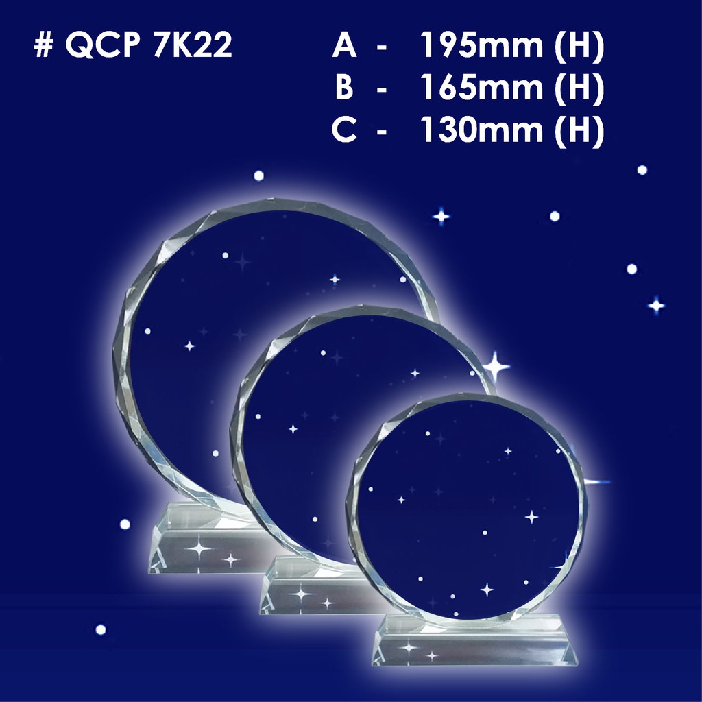 Crystal Award Plaque/Appreciation Plaque/Sales Achievement Plaque