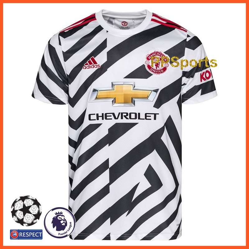 Top Quality Mu Mfc Third Football Jersey Mens Manchester White Black Uniteds Soccer Jersey Man Utd 3rd T Shirt S 4xl 20 21 Shopee Malaysia