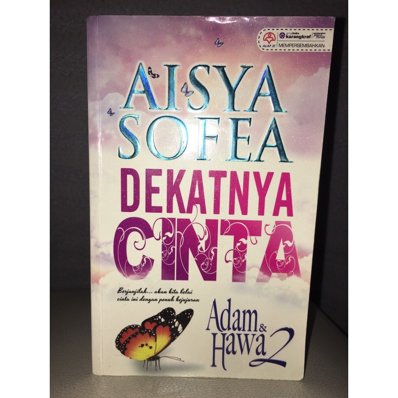 Preloved Novel Dekatnya Cinta Adam Hawa 2 Aisya Sofea Shopee Malaysia