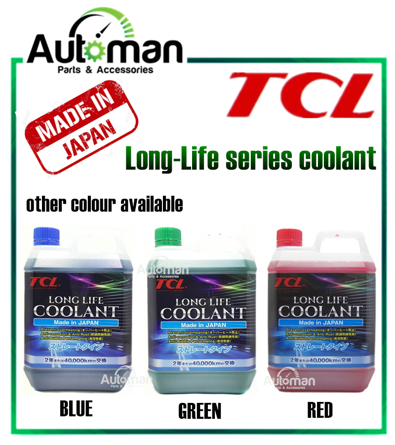 TCL Long Life Coolant Anti Freeze Radiator Coolant Fluid 2L (Litres
