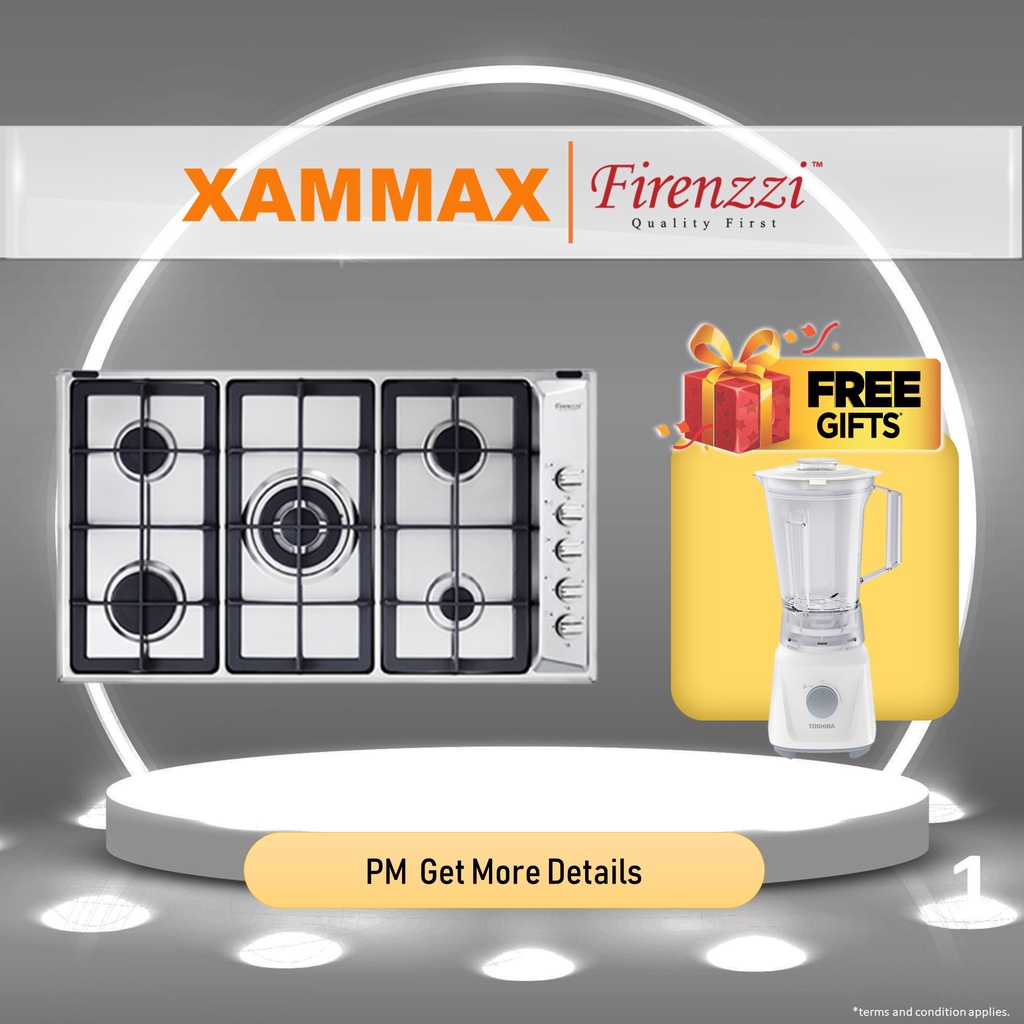 (PM Surprise) Firenzzi Stainless Steel Gas Hob / FH9543 S/S / Bosch