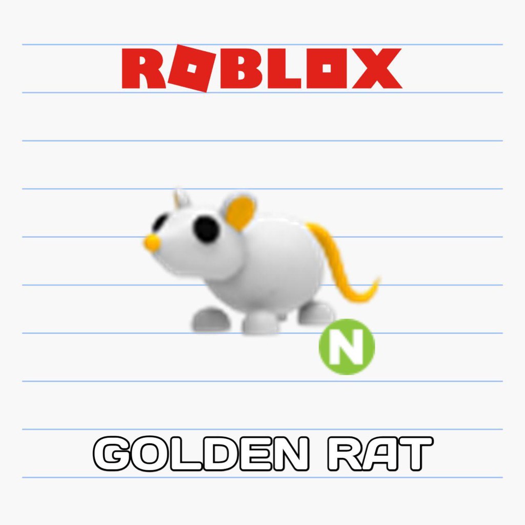 Roblox Adopt Me Neon Golden Rat Shopee Malaysia - neon rat roblox
