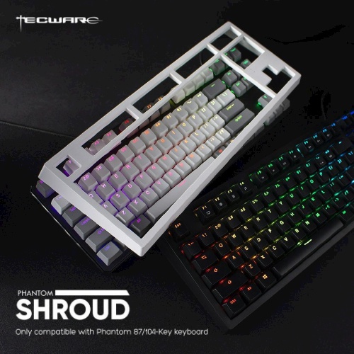 Tecware Shroud V2 Classic Keyboard Cover for Phantom Black / White TKL ...