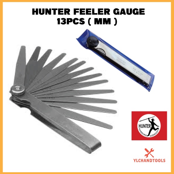 13PCS ( MM ) HUNTER FEELER GAUGE ( MADE IN GERMANY ) Shopee Malaysia