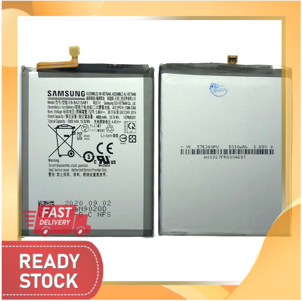 SAMSUNG A31 EB-BA315ABY BATTERY | Shopee Malaysia