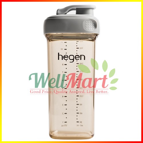 Hegen Drinking Bottle 330ml / Botol Minum Hegen 24m+ (GREY) Shopee