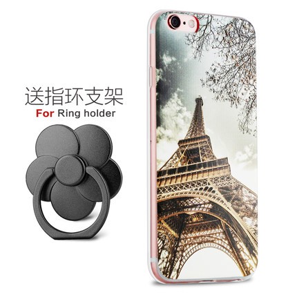 Paris Tower Iphone6/6s Luxury Scenery Series with free iRing