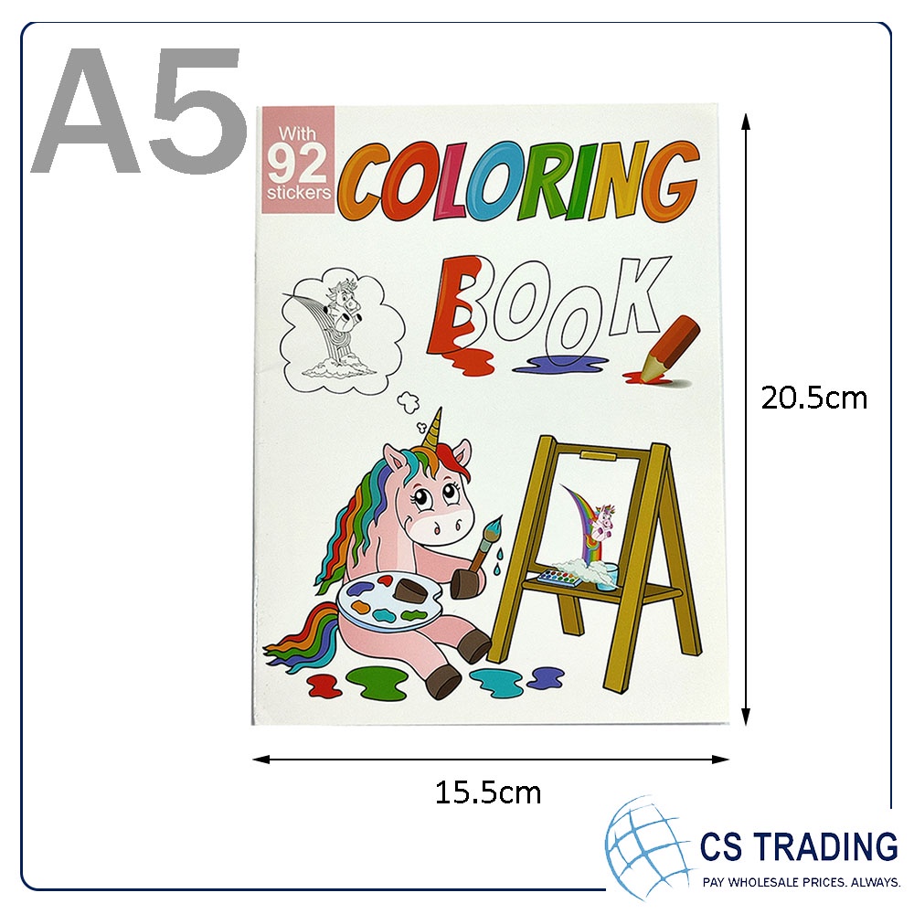 Colouring Book with Pen Set  & Stickers main image 0