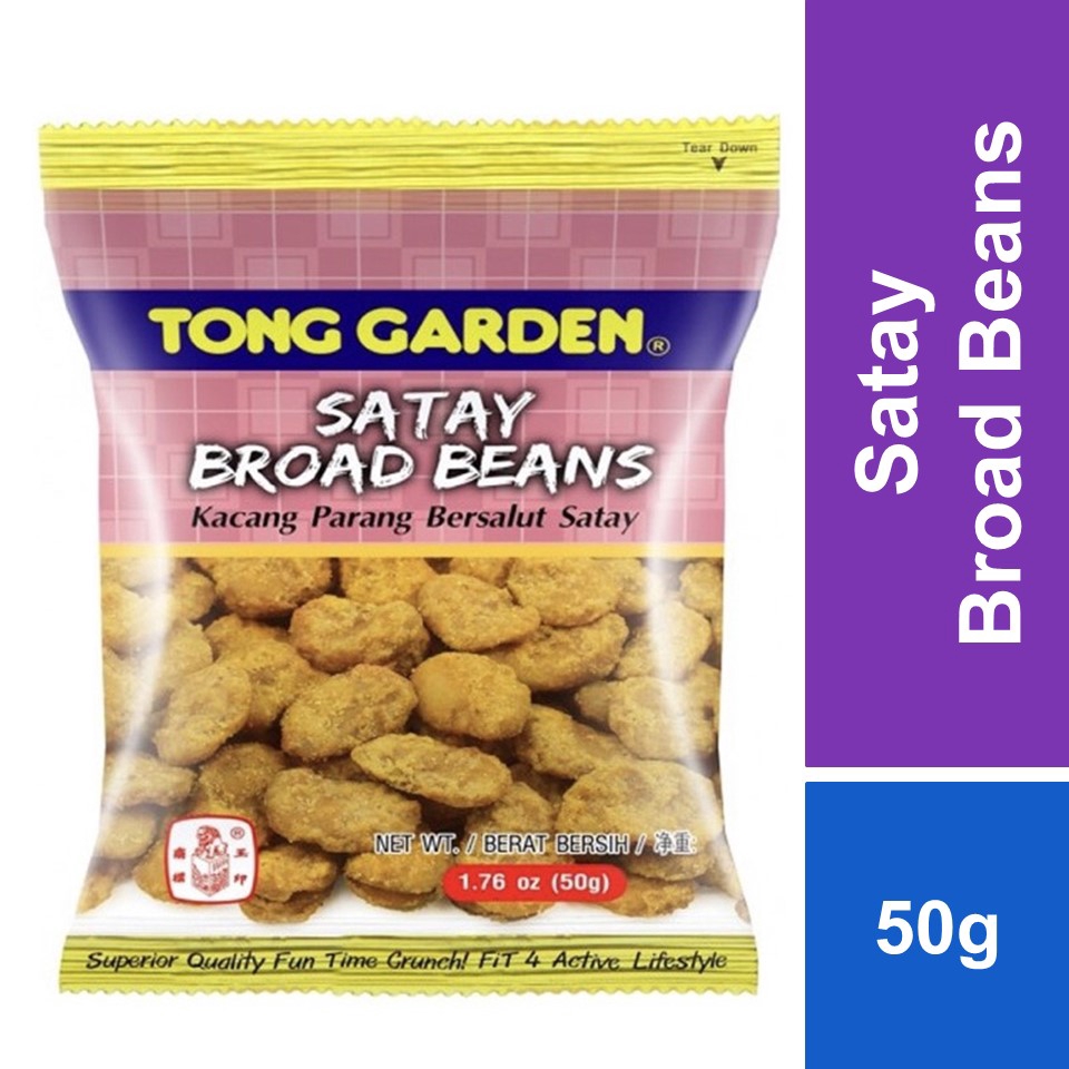 Tong Garden Satay Broad Beans 50g Shopee Malaysia