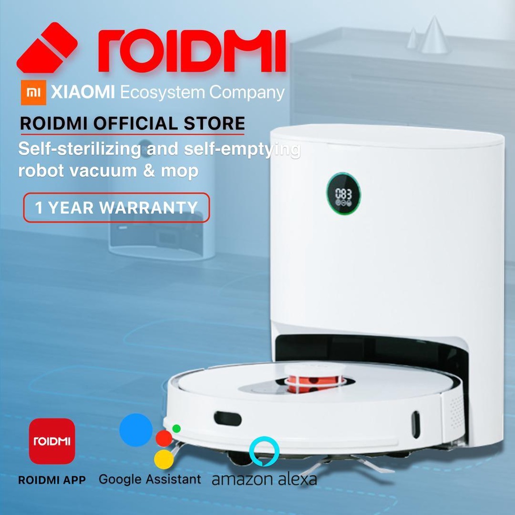 ROIDMI EVE PLUS Smart Robot Vacuum Mop Cleaner With Self Dust