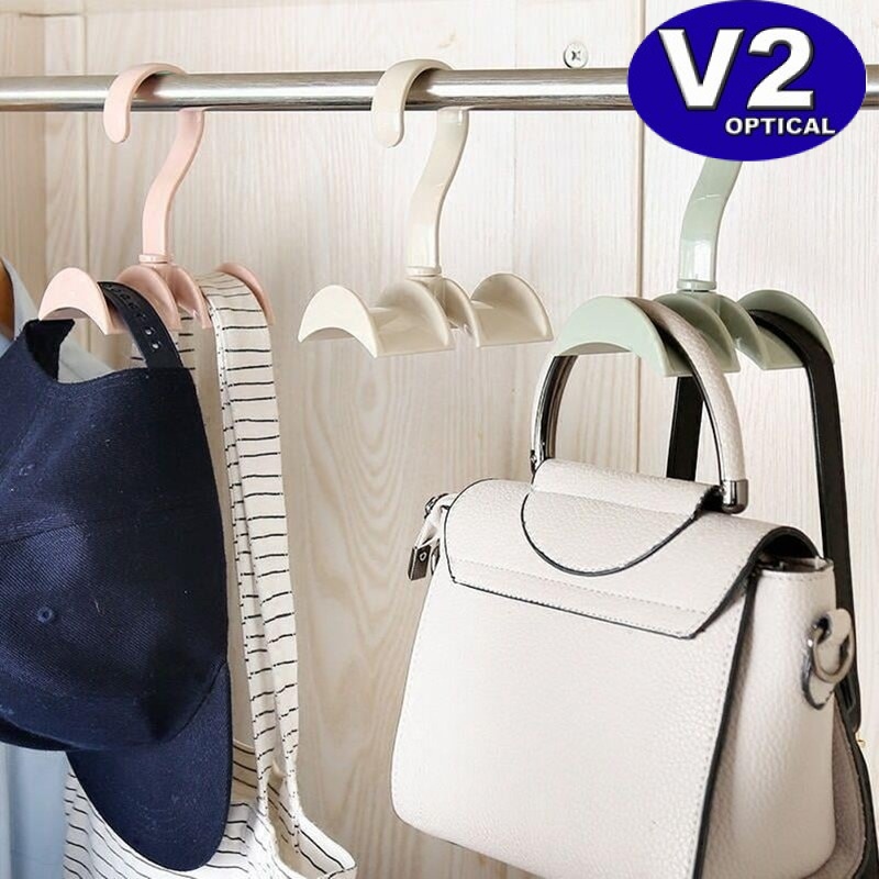 Creative bag storage rack wardrobe nailfree seamless hook hanger home