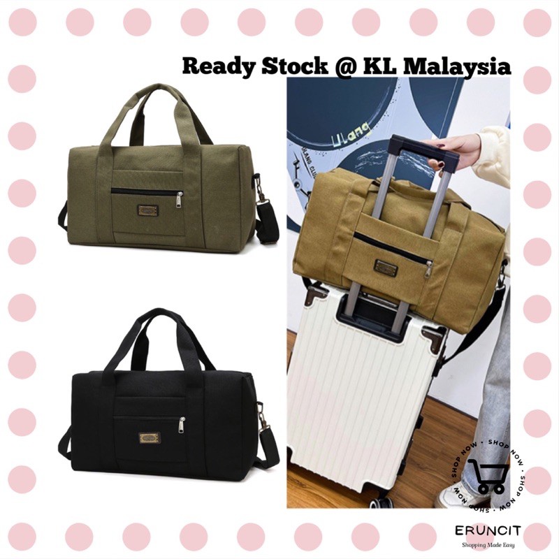Canvas Travel Bag Duffle Bag Beg Balik Kampung Murah Beg Baju Travel