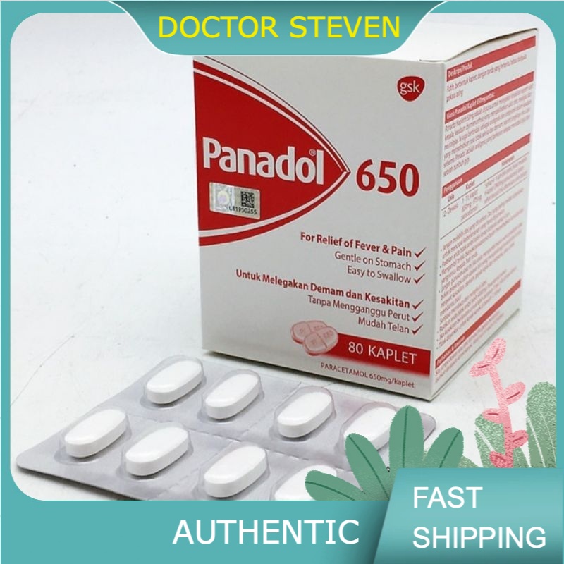 Panadol Paracetamol 650mg 8 S Ubat Sakit Demam Fever Pain Relief Shopee Malaysia