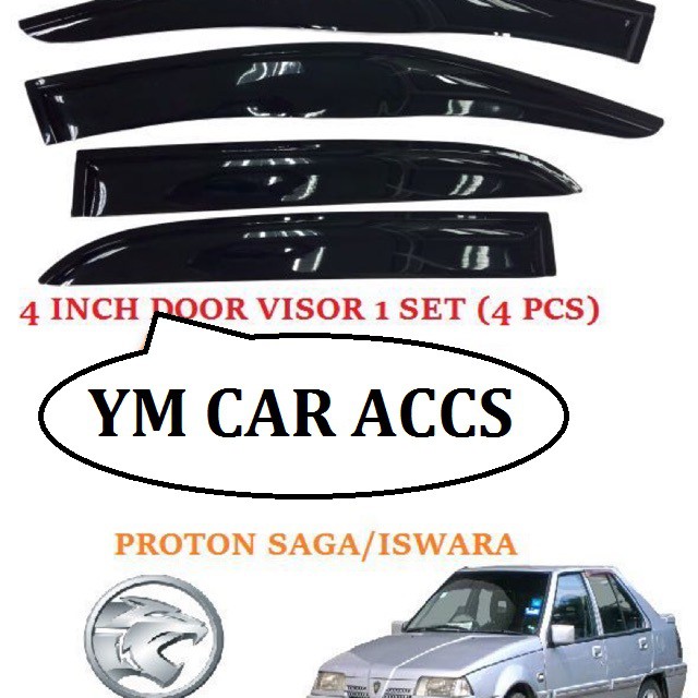 PROTON SAGA ISWARA SAGA2 LMST 10CM 4” INCH Door Visor With Logo Air
