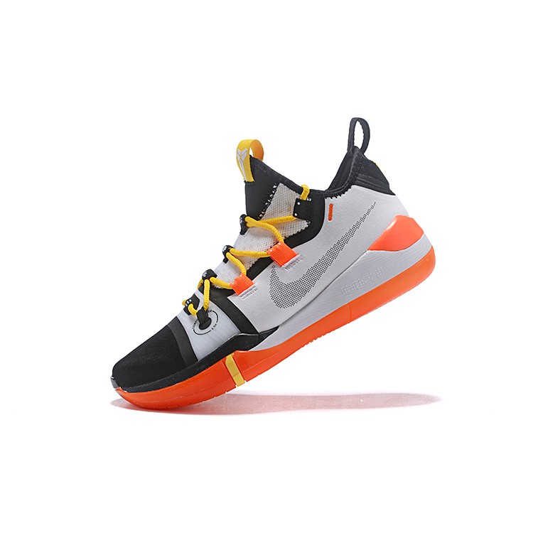 black orange basketball shoes