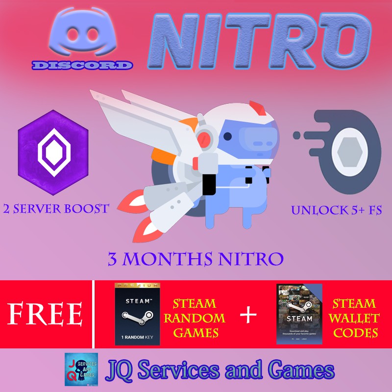 1 3m Nitro Server Boost Account Upgrade 3 Or 1 Months Discord Nitro Premium Subscription Upgrade Own Account Shopee Malaysia