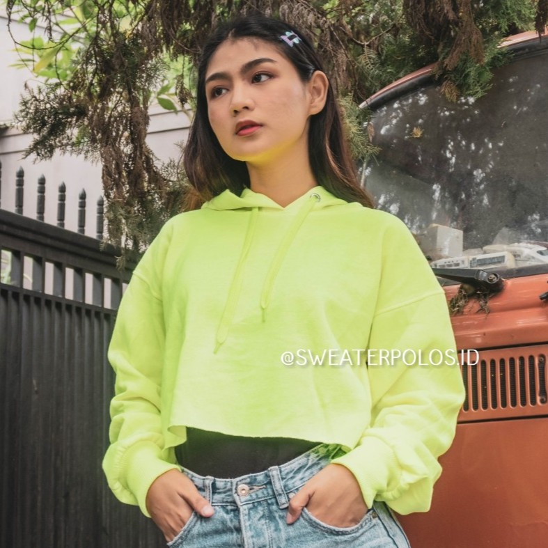 jaket hoodie crop