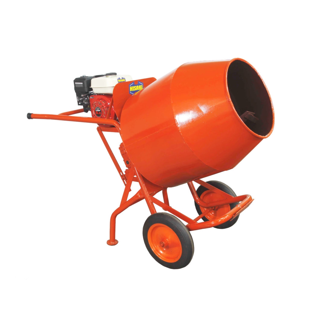 HISAKI Mini Concrete Mixer Petrol Engine - 5HP - Mesin Bancur Simen