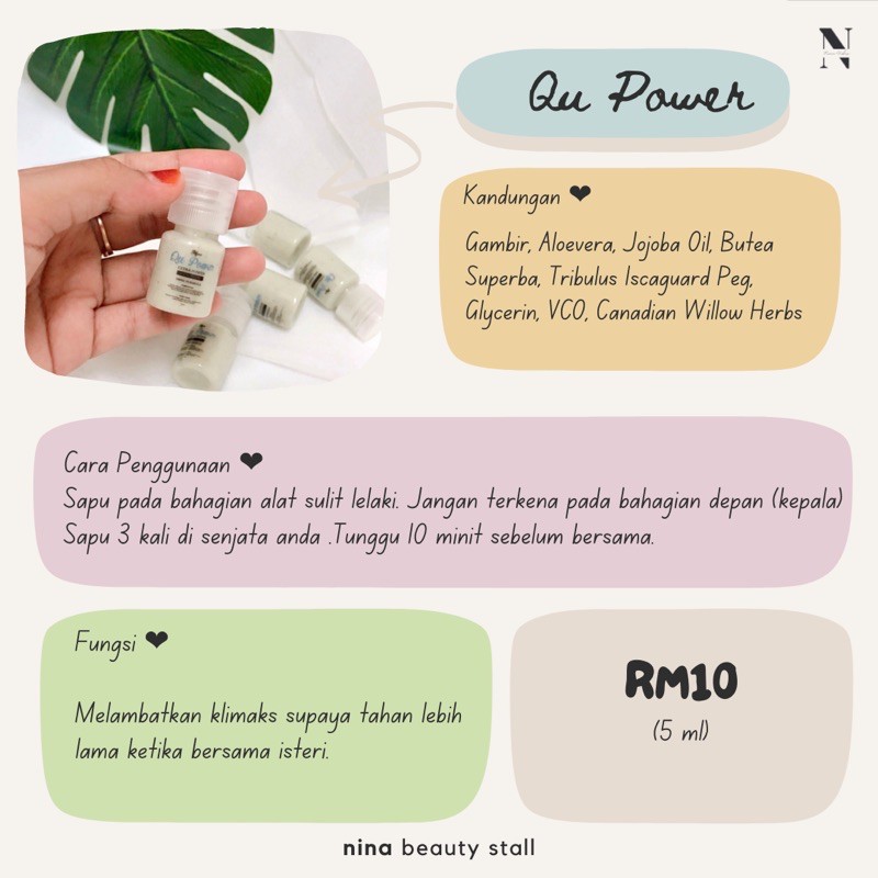 Buy New Pack Qu Power Untuk Lelaki Gel Gambir Ubat Kuat Suami Suami Tahan Lama Seetracker Malaysia