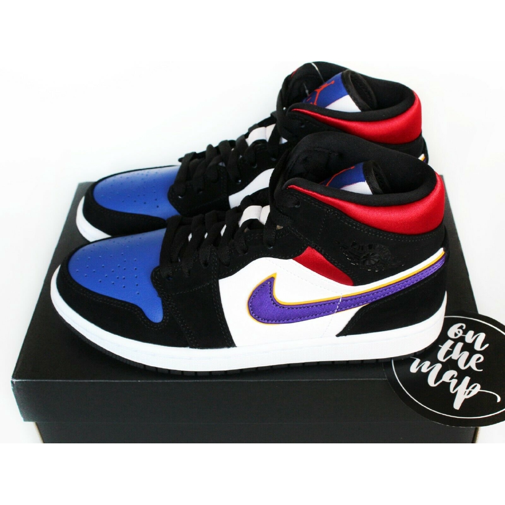 blue red and purple jordan 1