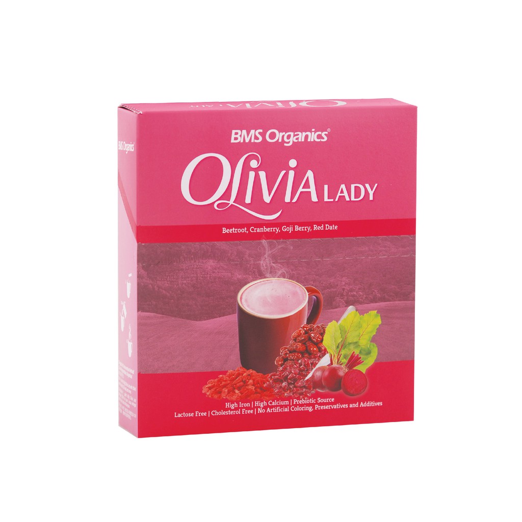 BMS Organics Olivia Lady Oatmilk (40gx10sachets) (Red Dates+Beetroot